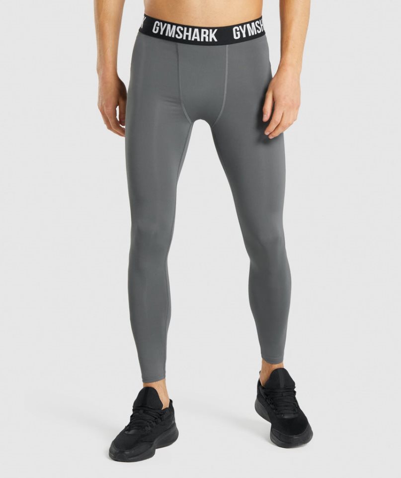 Men\'s Gymshark Element Baselayer Leggings Grey | CA 6AN1D0